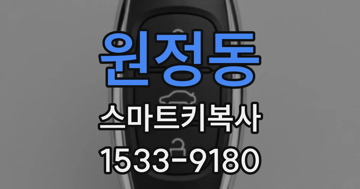 원정동 스마트키복사