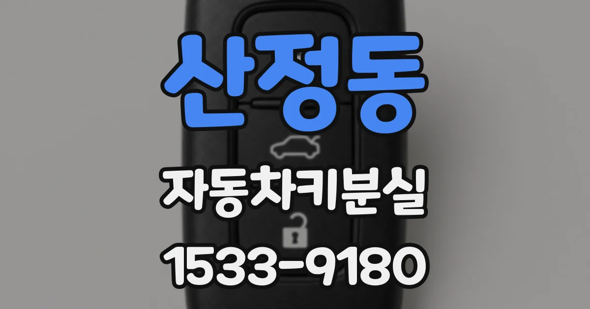 산정동 자동차키분실
