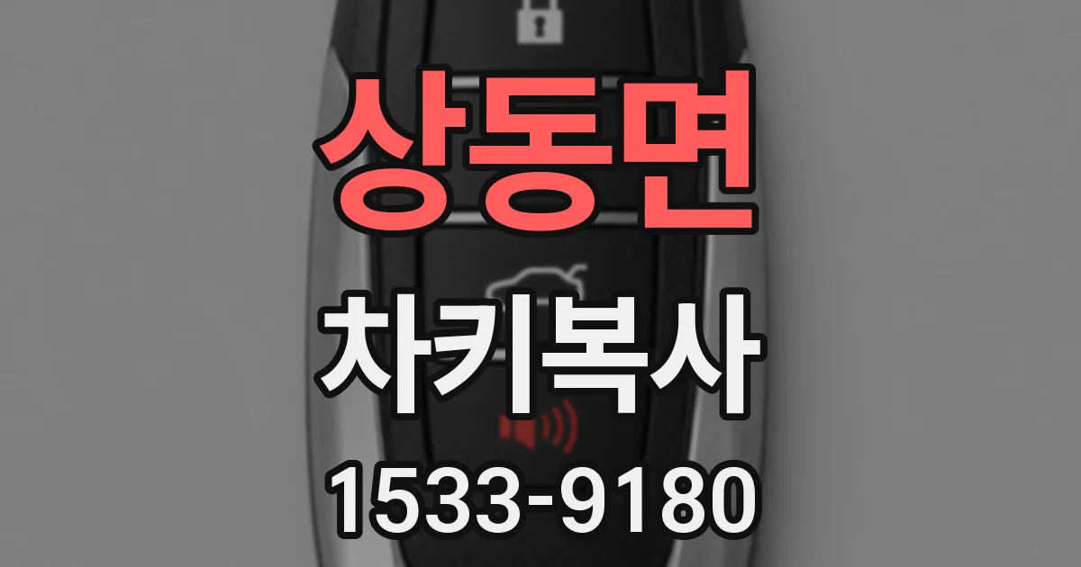 상동면 차키복사