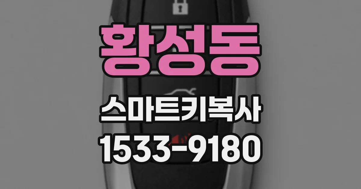 황성동 스마트키복사