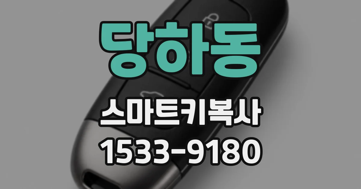 당하동 스마트키복사