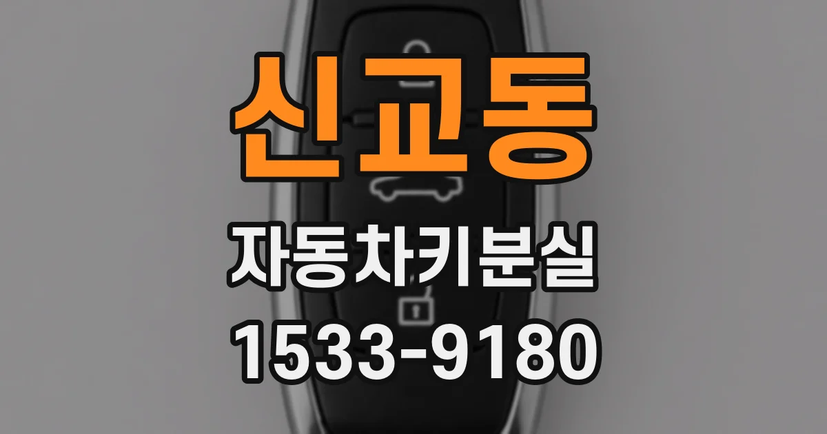 신교동 자동차키분실