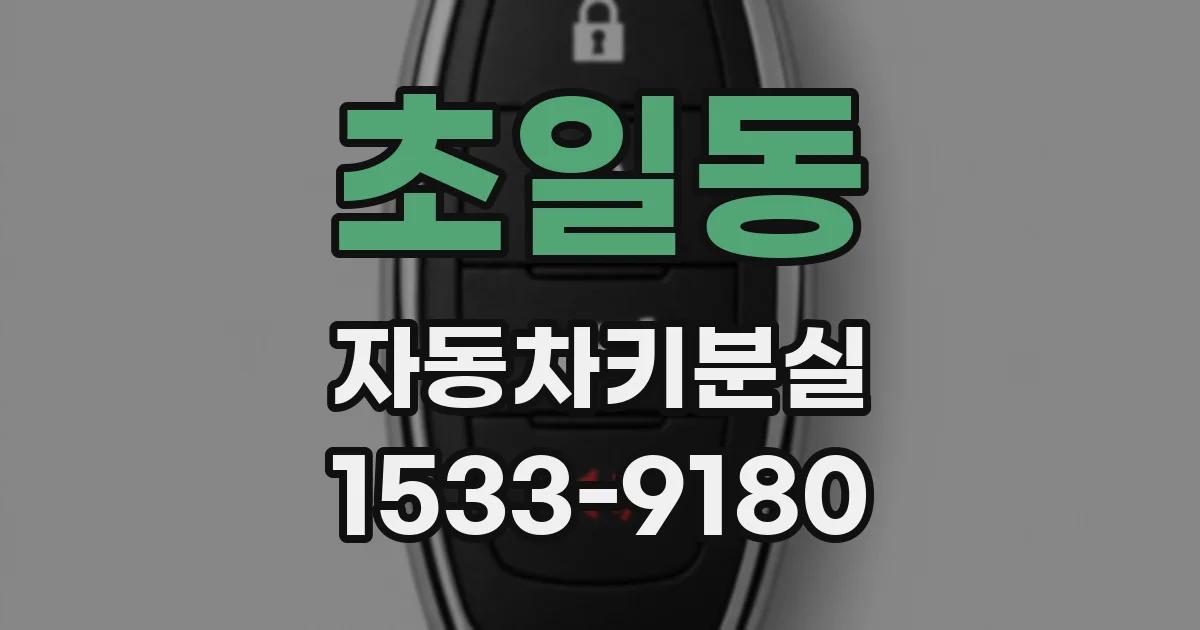 초일동 자동차키분실