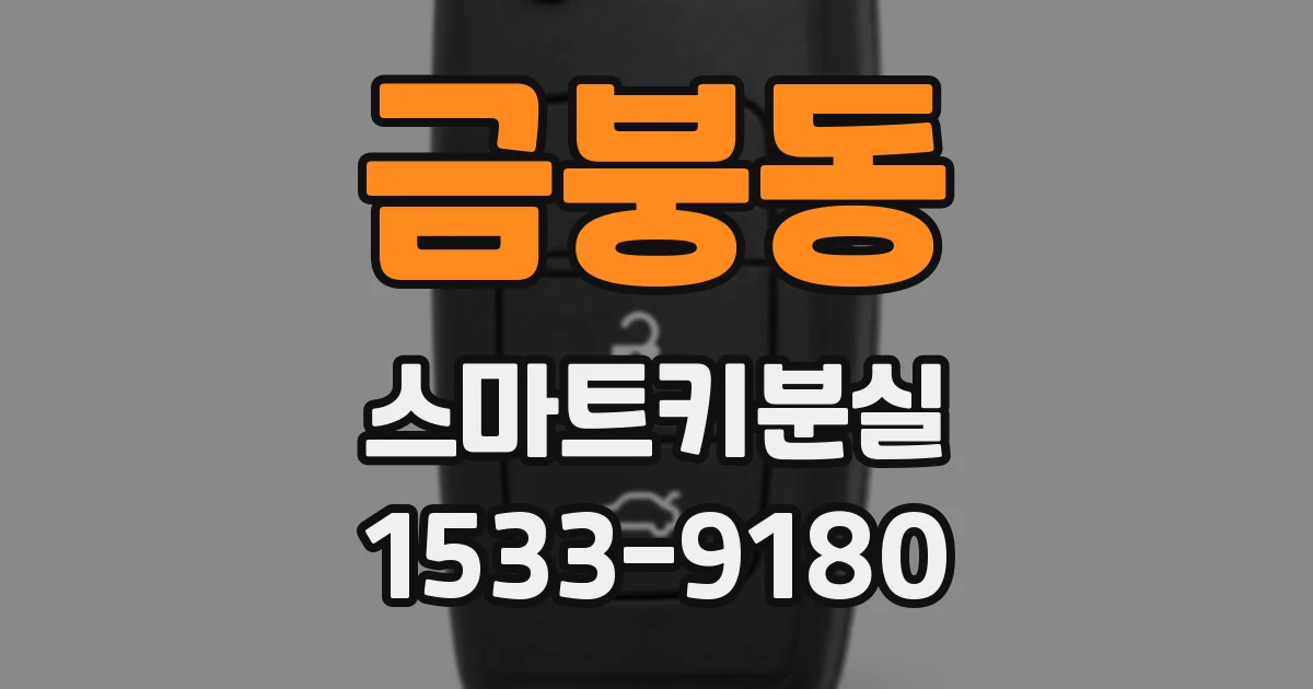 금붕동 스마트키분실