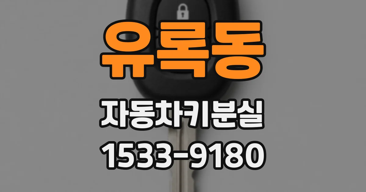 유록동 자동차키분실