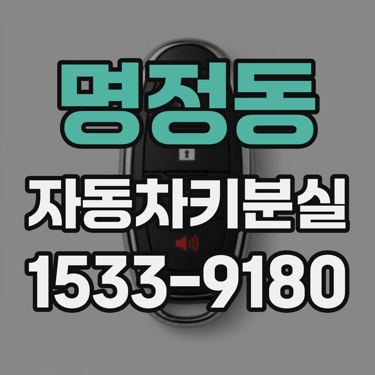 명정동 자동차키분실