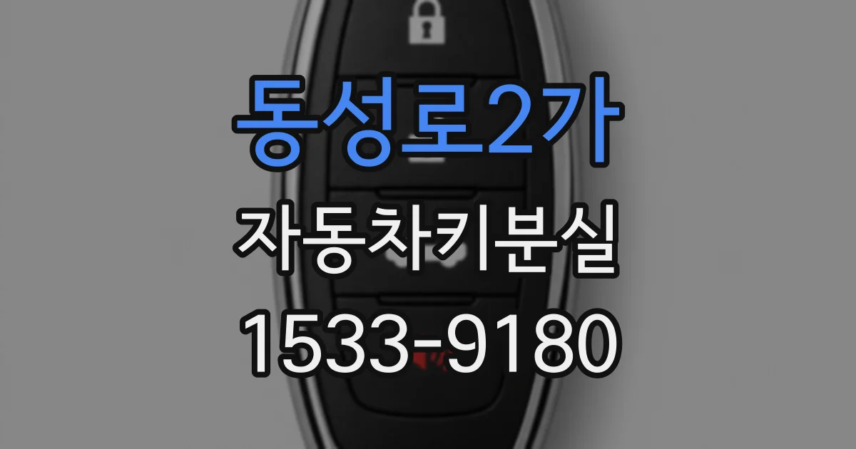 동성로2가 자동차키분실