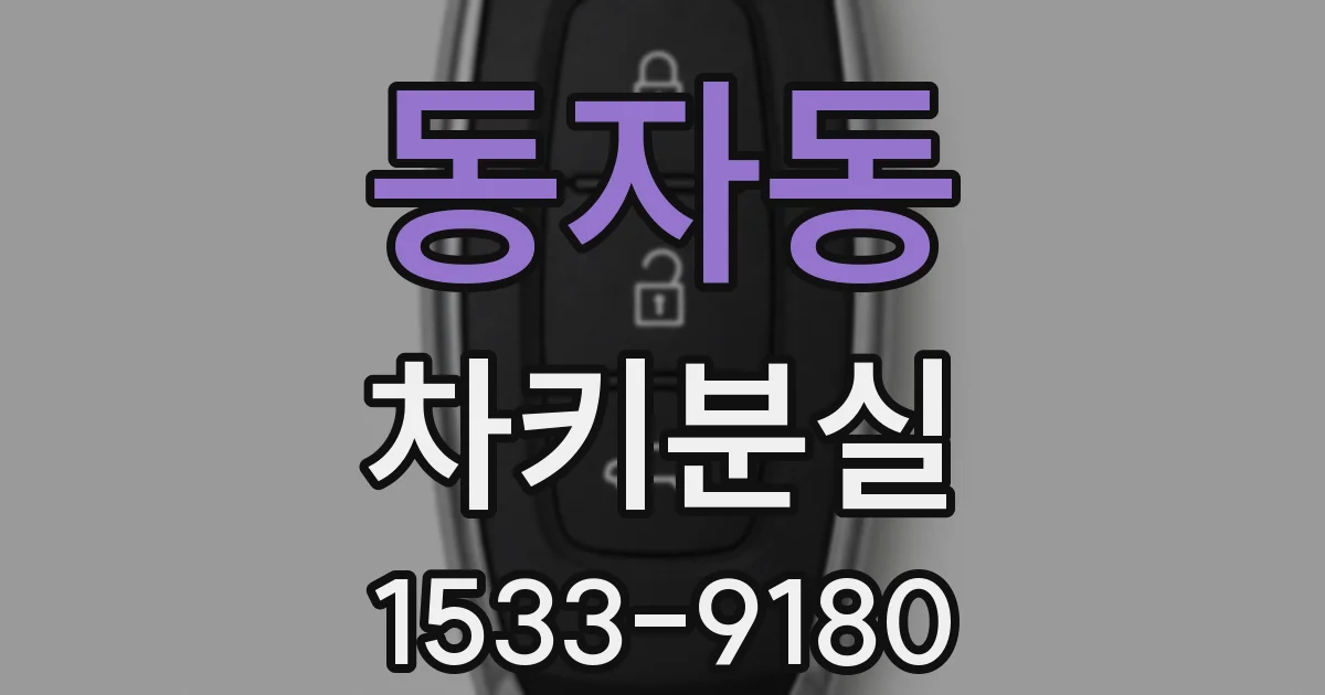동자동 차키분실