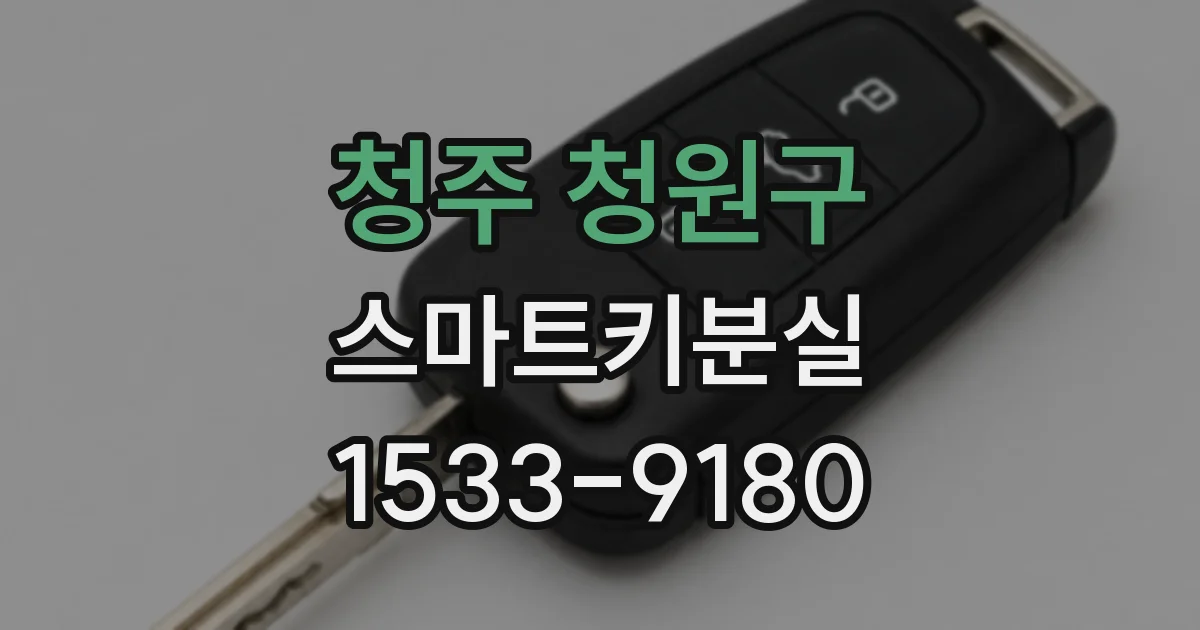 청주 청원구 스마트키분실