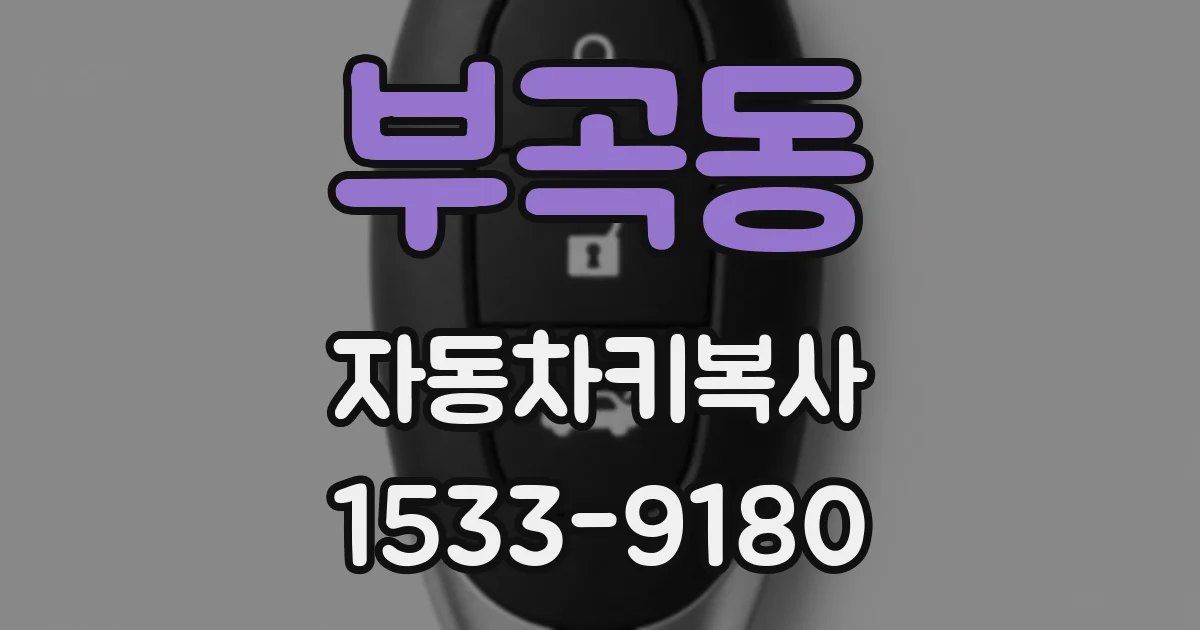 부곡동 자동차키복사