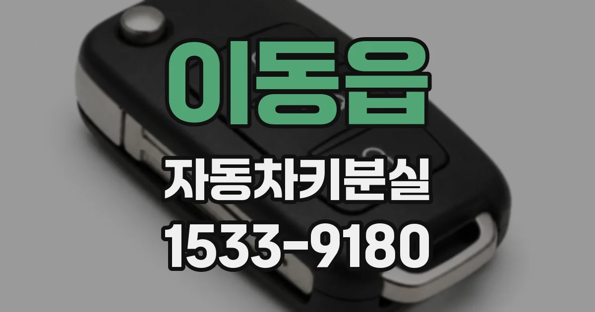 이동읍 자동차키분실