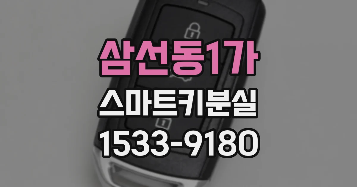 삼선동1가 스마트키분실