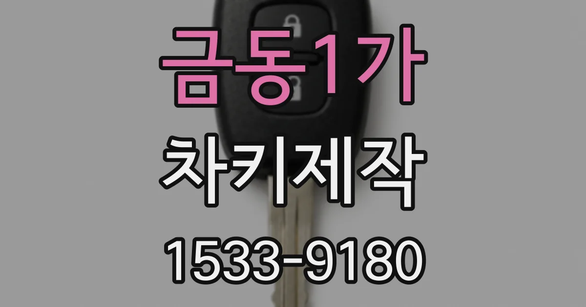 금동1가 차키제작