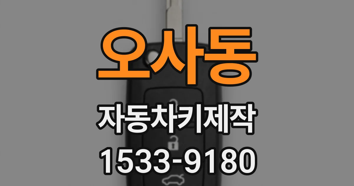 오사동 자동차키제작