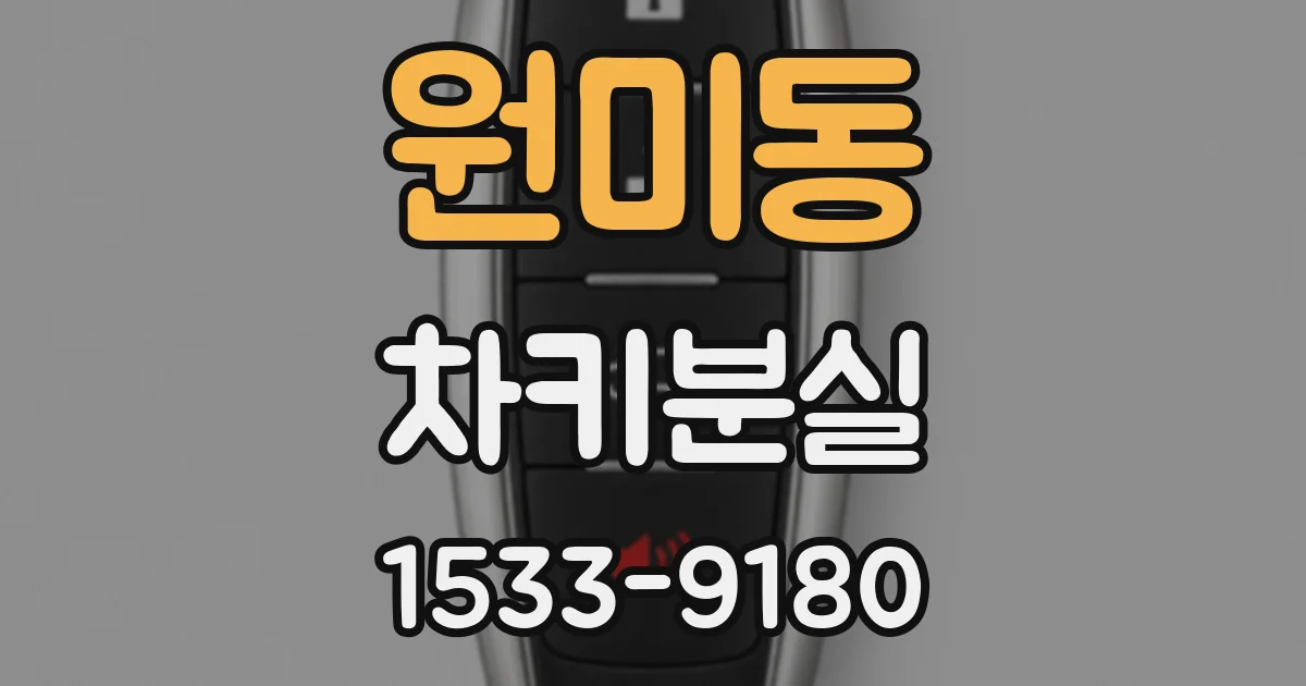 원미동 차키분실