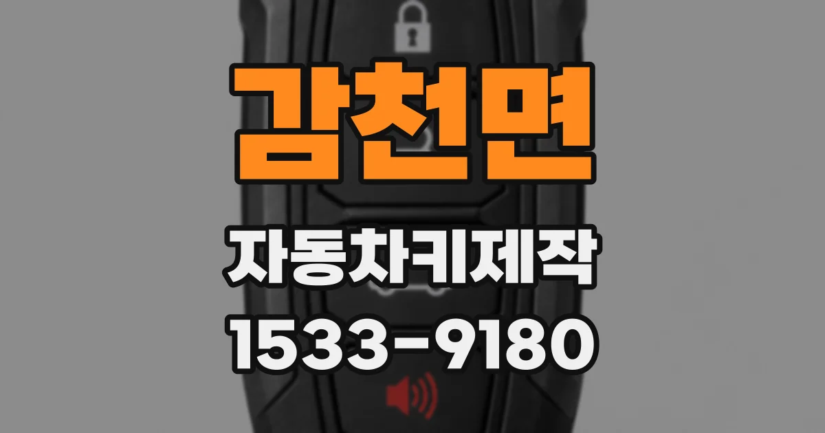 감천면 자동차키제작