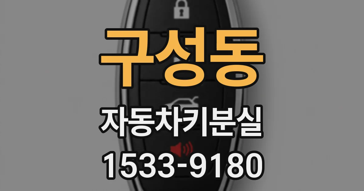구성동 자동차키분실