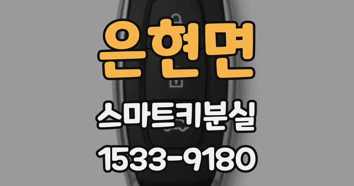 은현면 스마트키분실