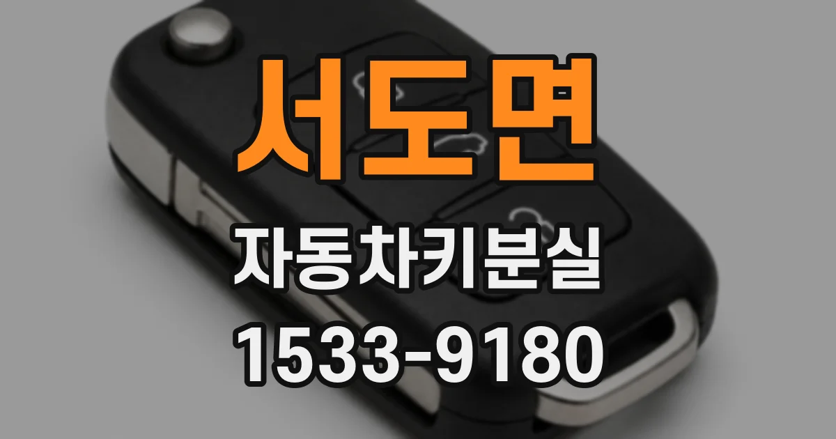 서도면 자동차키분실
