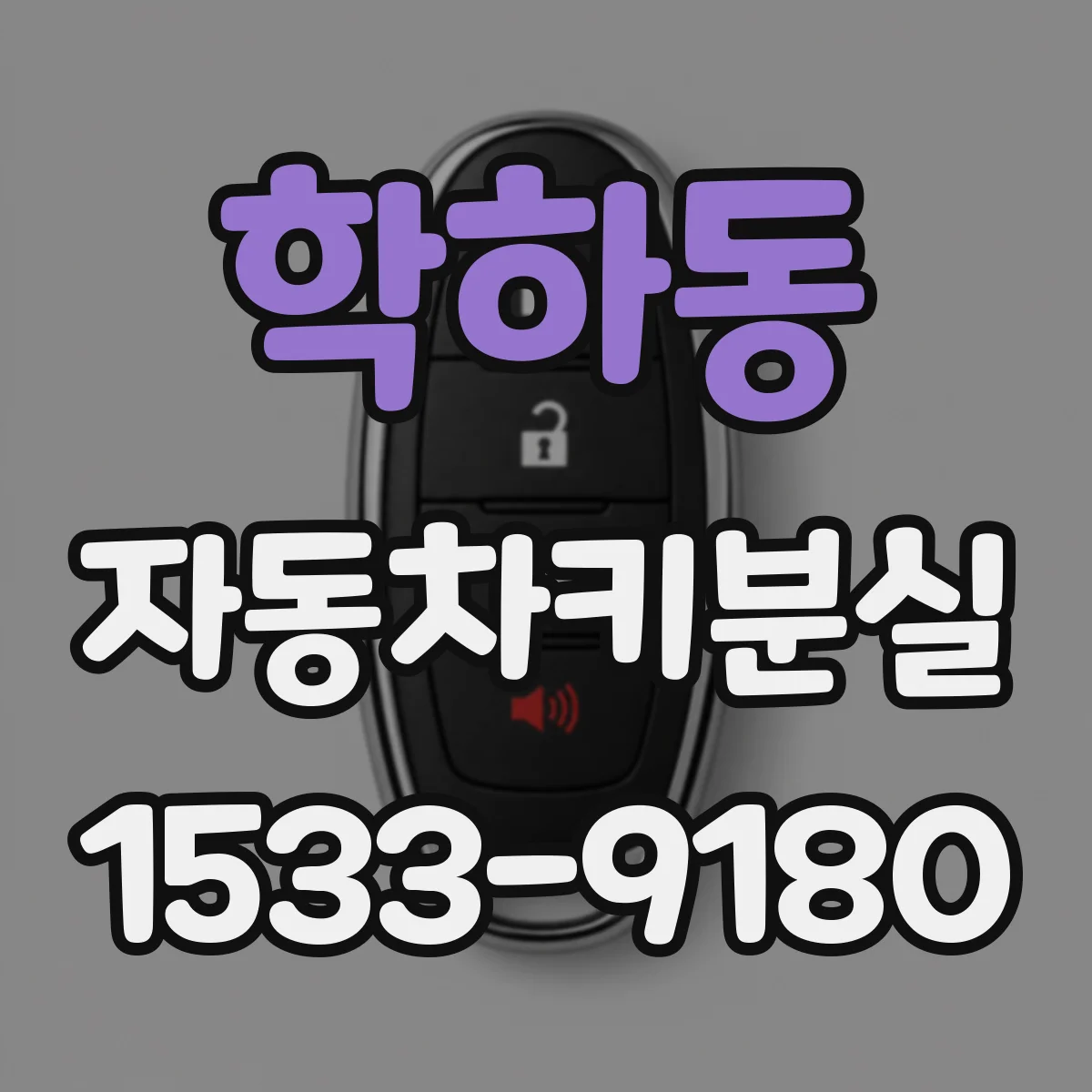 학하동 자동차키분실