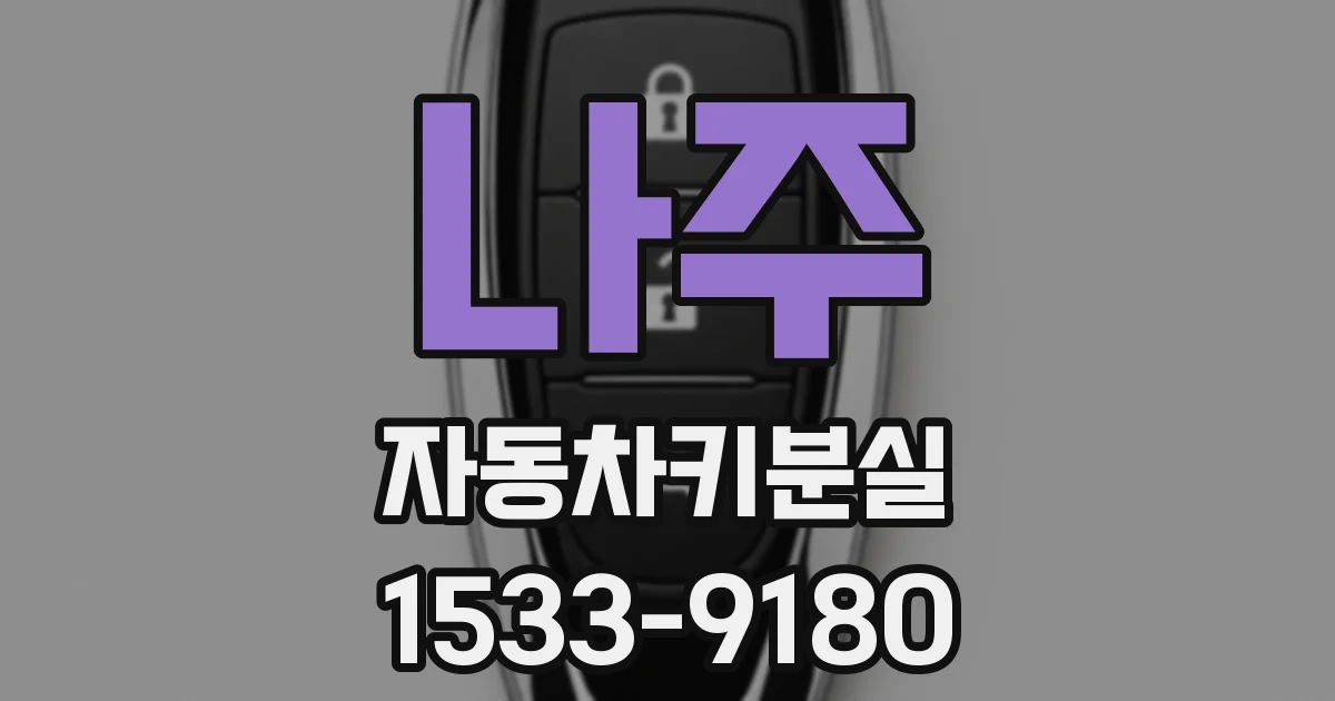 나주 자동차키분실
