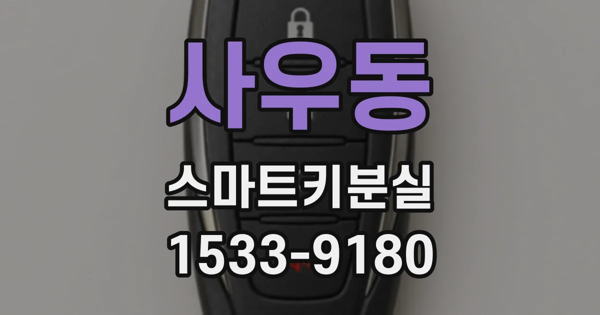 사우동 스마트키분실