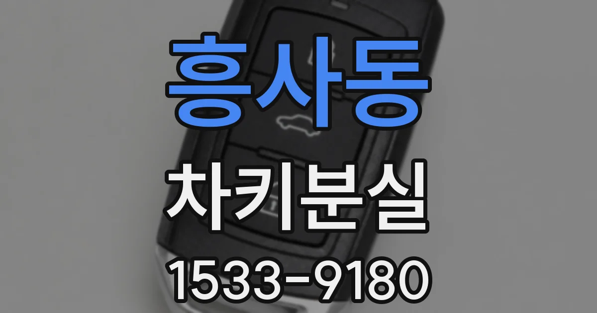 흥사동 차키분실
