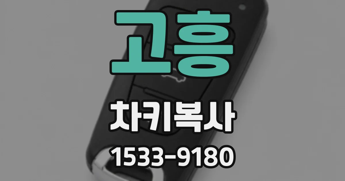 고흥 차키복사