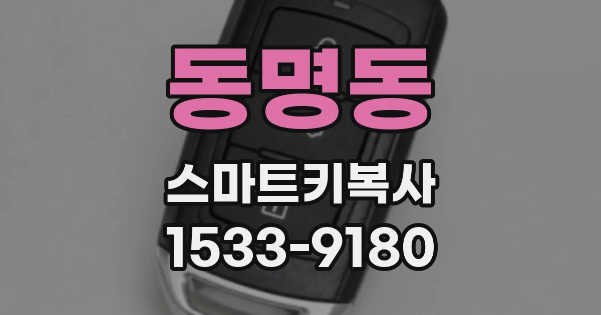 동명동 스마트키복사