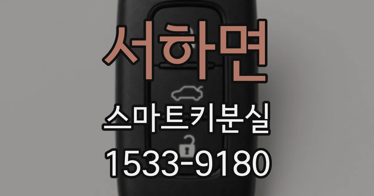 서하면 스마트키분실