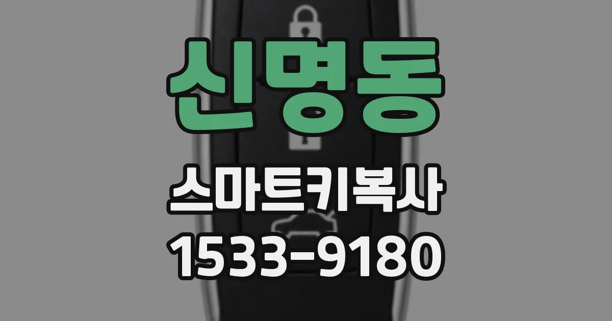 신명동 스마트키복사