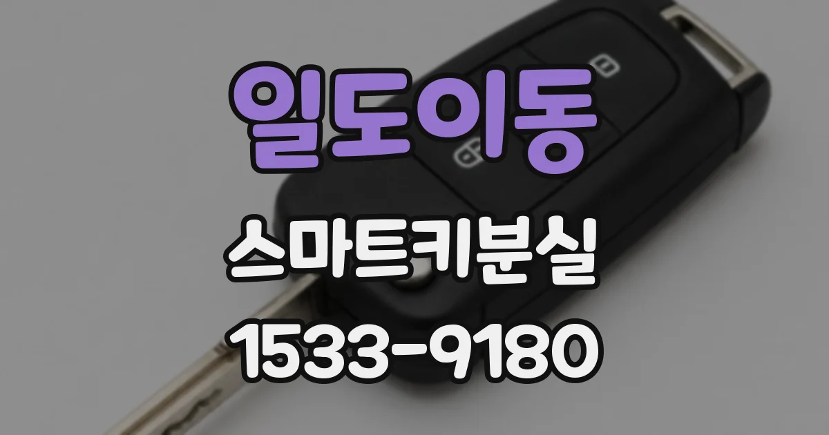 일도이동 스마트키분실