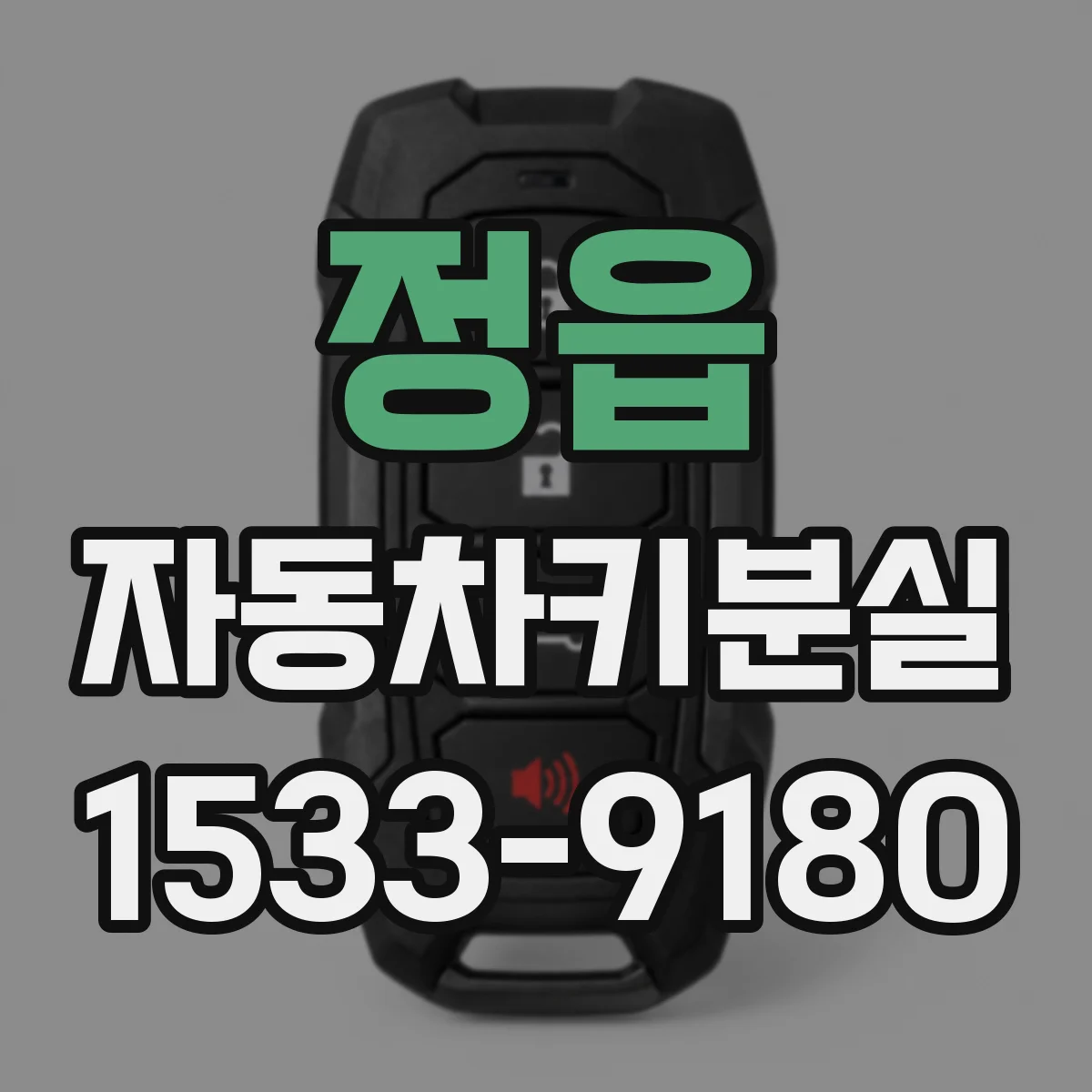정읍 자동차키분실