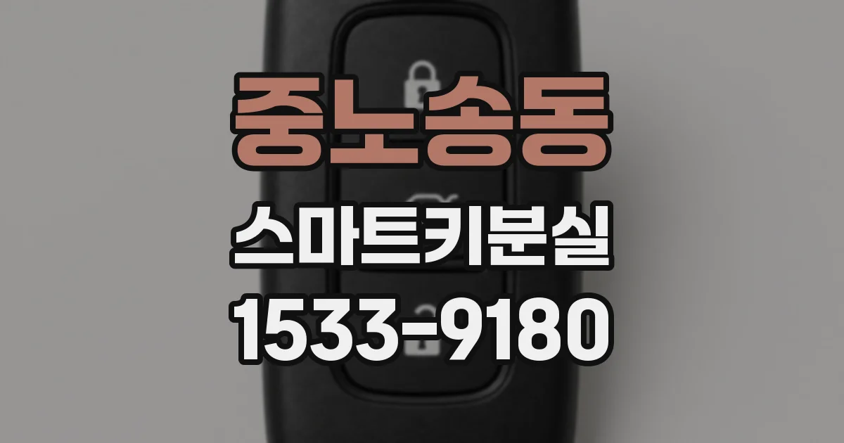 중노송동 스마트키분실