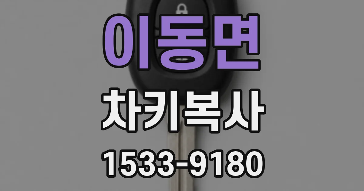 이동면 차키복사