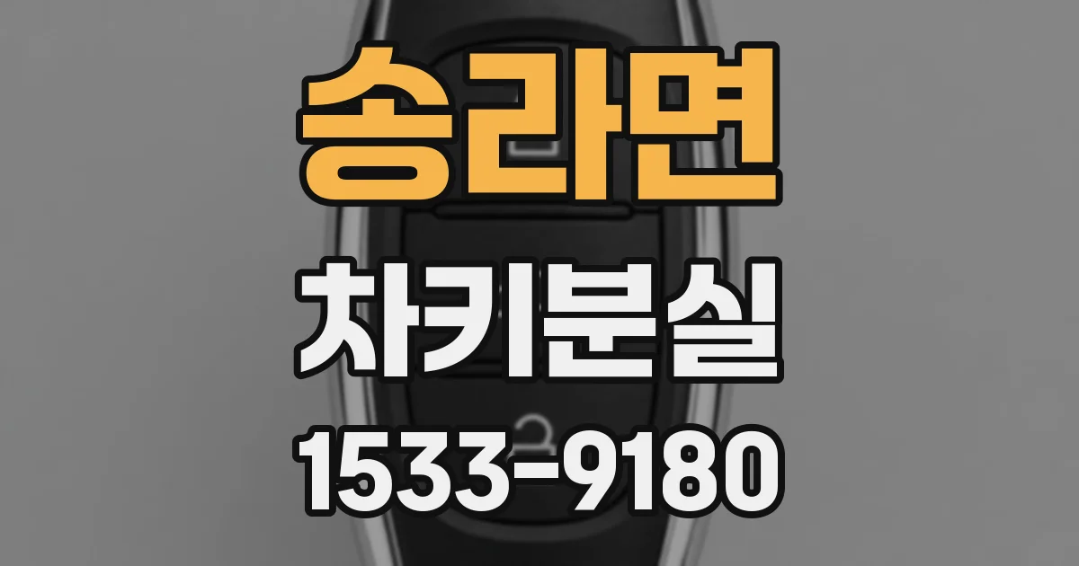 송라면 차키분실