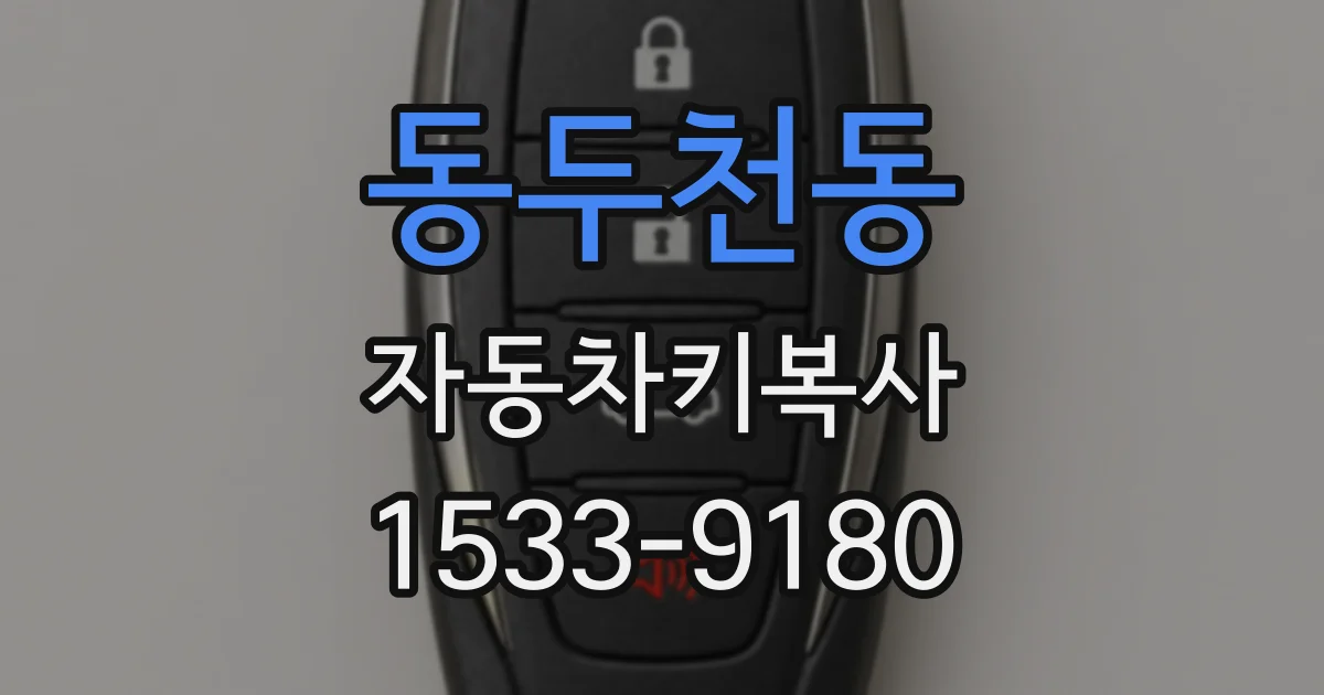 동두천동 자동차키복사