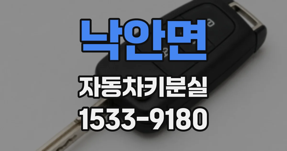 낙안면 자동차키분실
