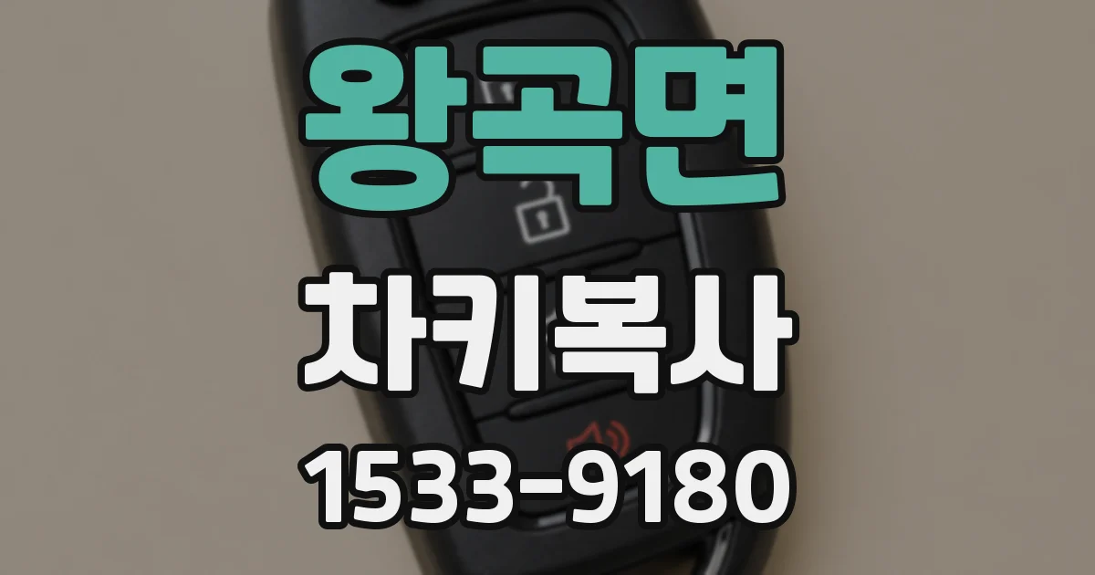 왕곡면 차키복사