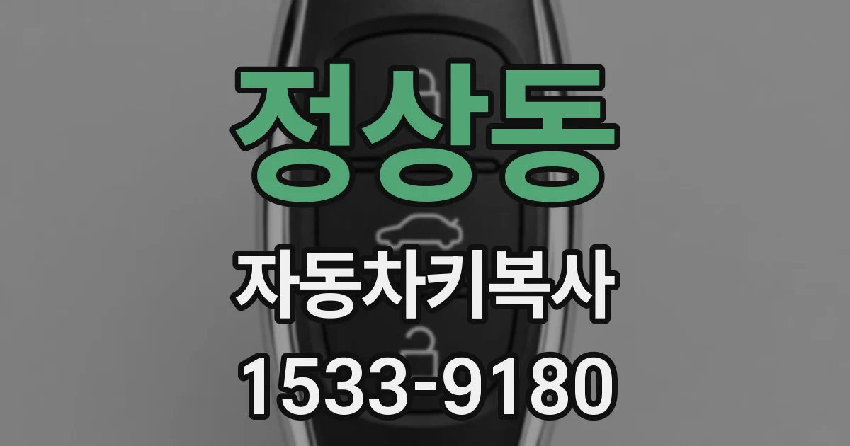 정상동 자동차키복사