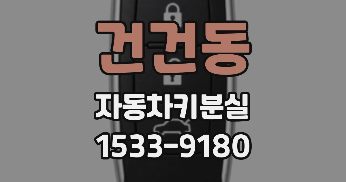 건건동 자동차키분실