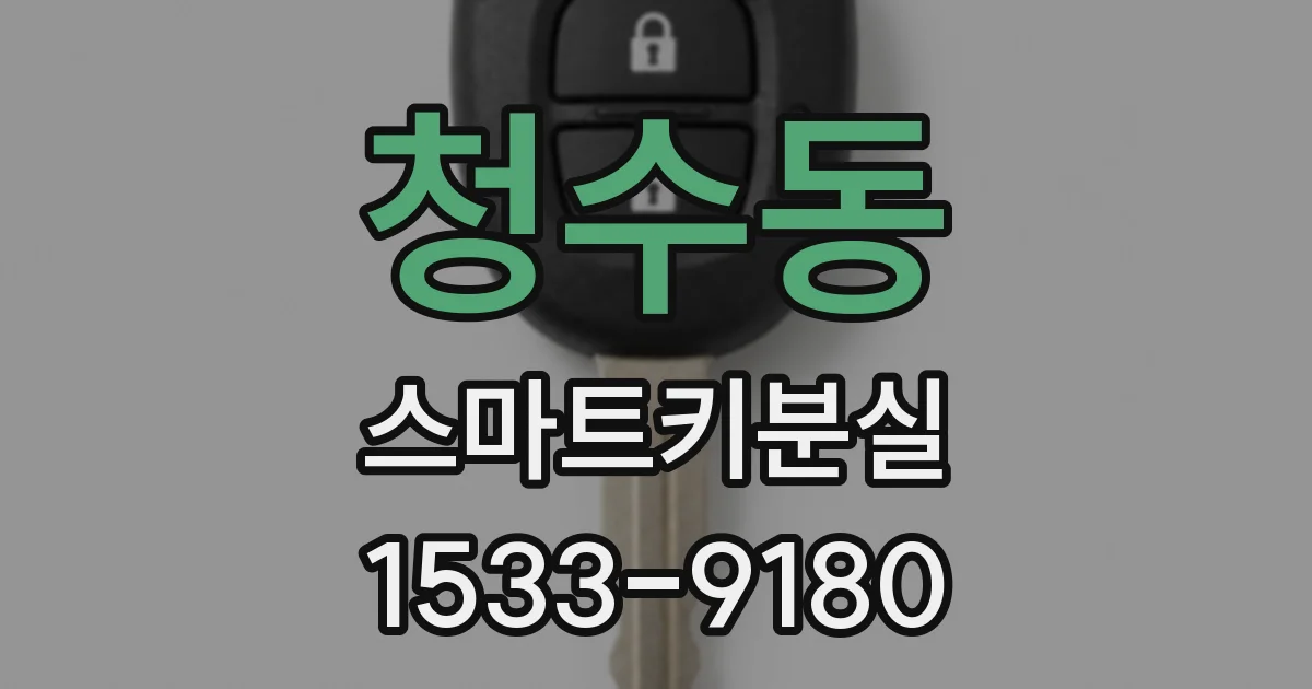 청수동 스마트키분실