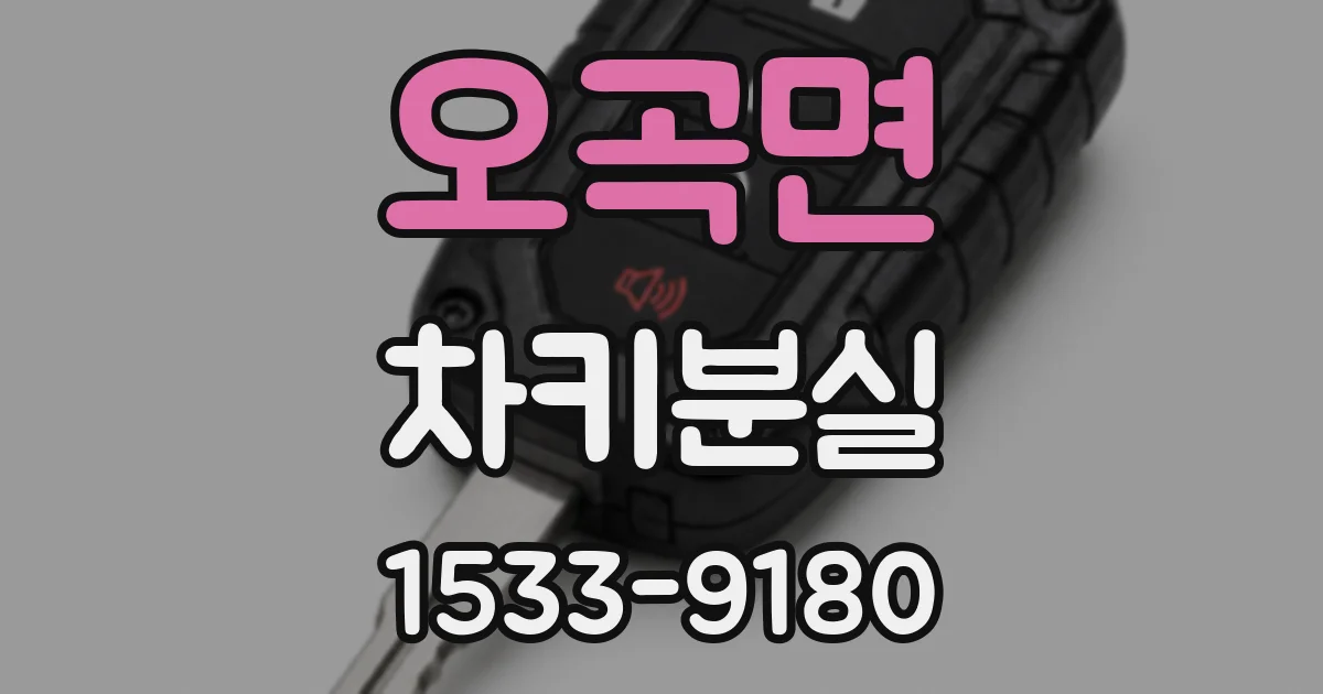 오곡면 차키분실