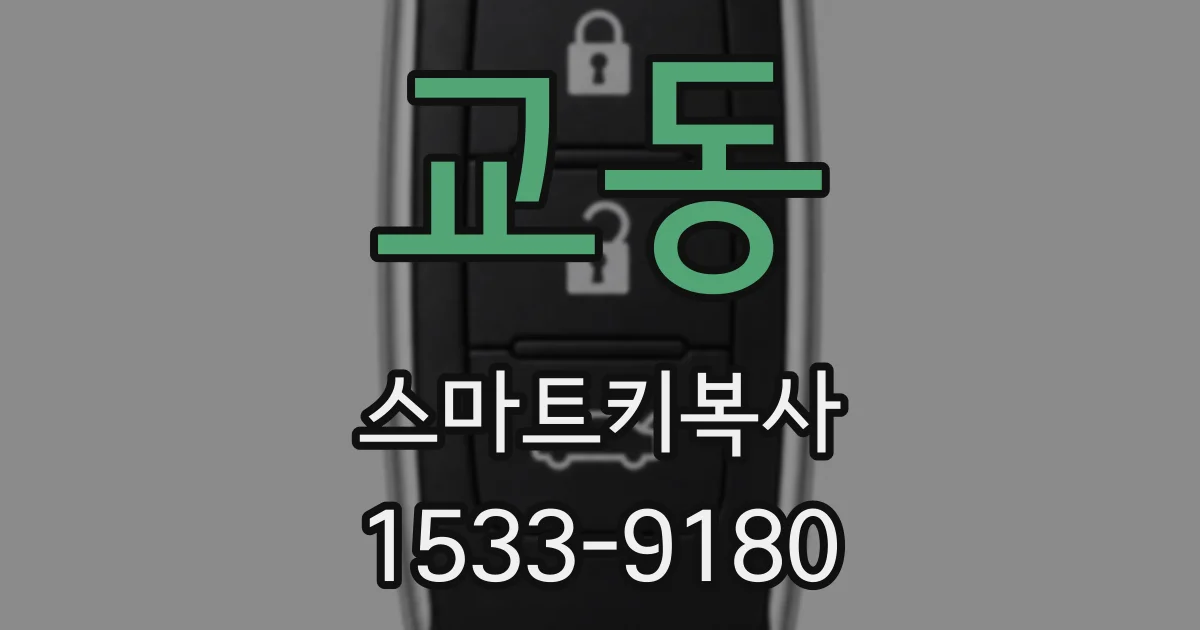 교동 스마트키복사