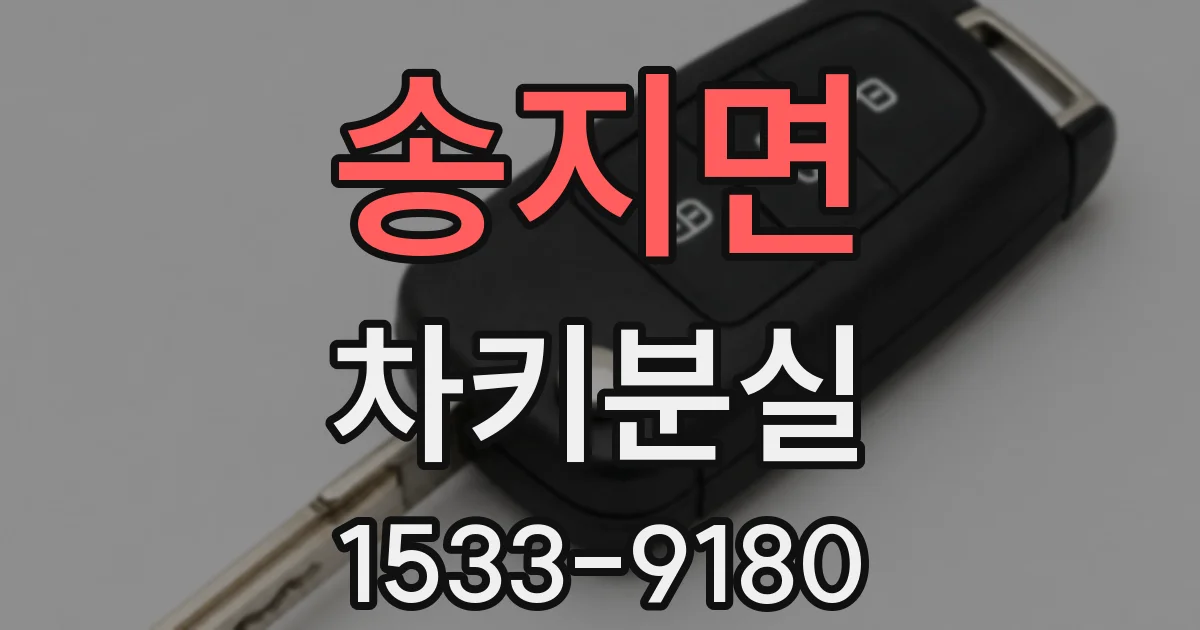 송지면 차키분실