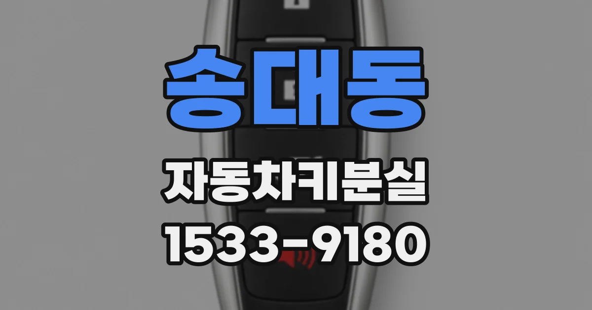 송대동 자동차키분실