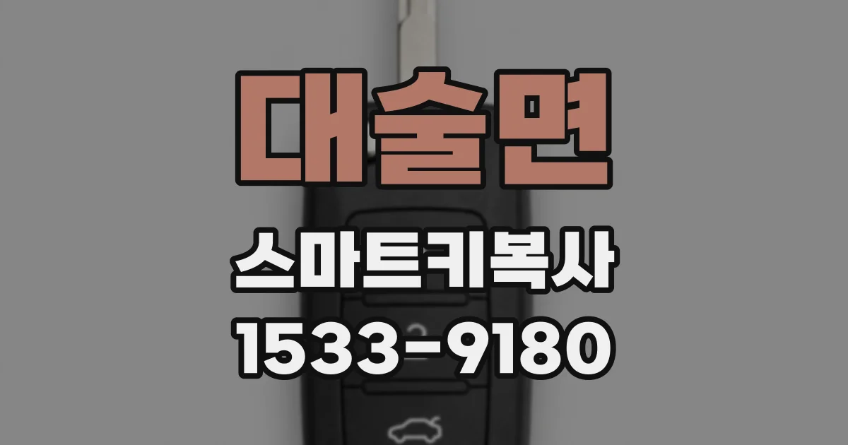 대술면 스마트키복사