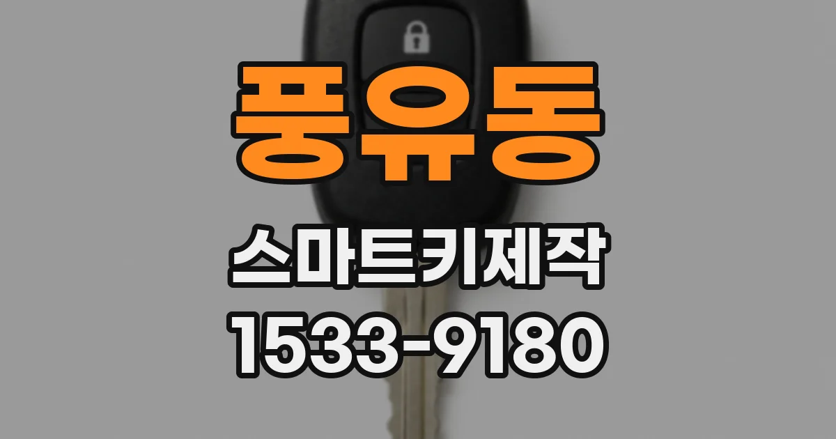 풍유동 스마트키제작