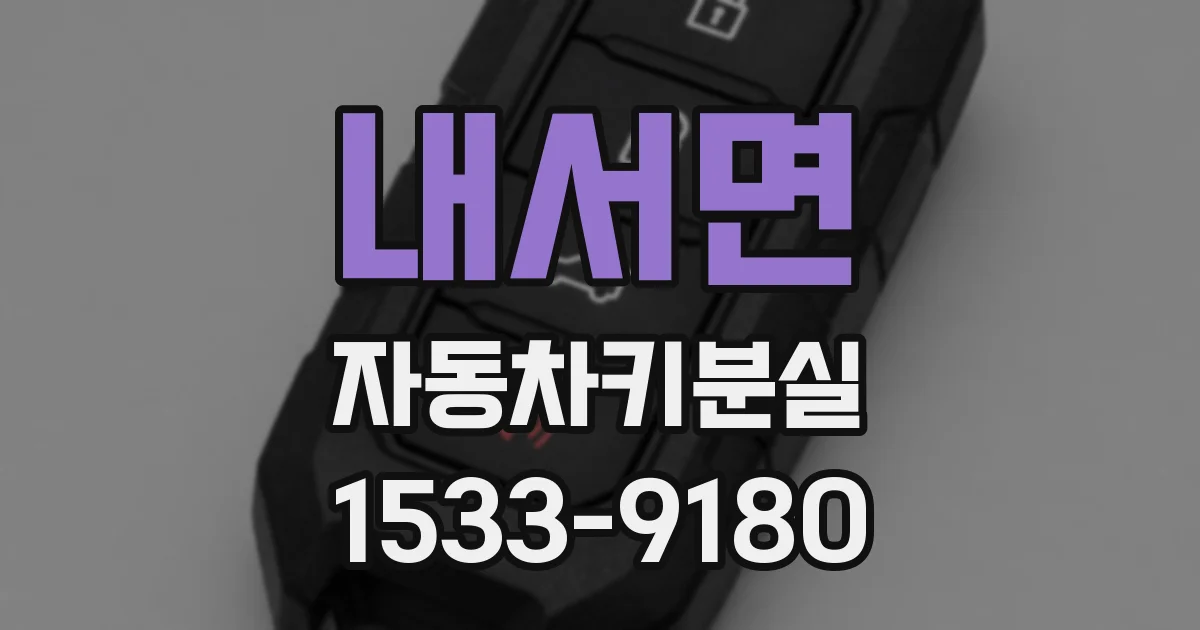 내서면 자동차키분실