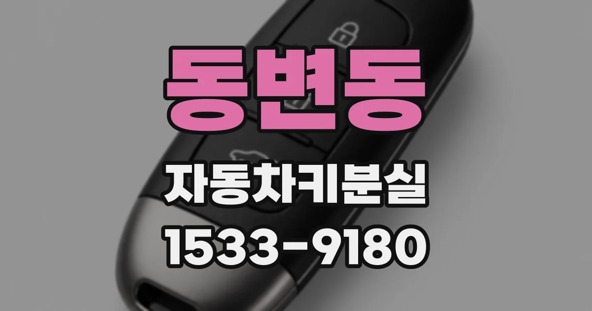 동변동 자동차키분실